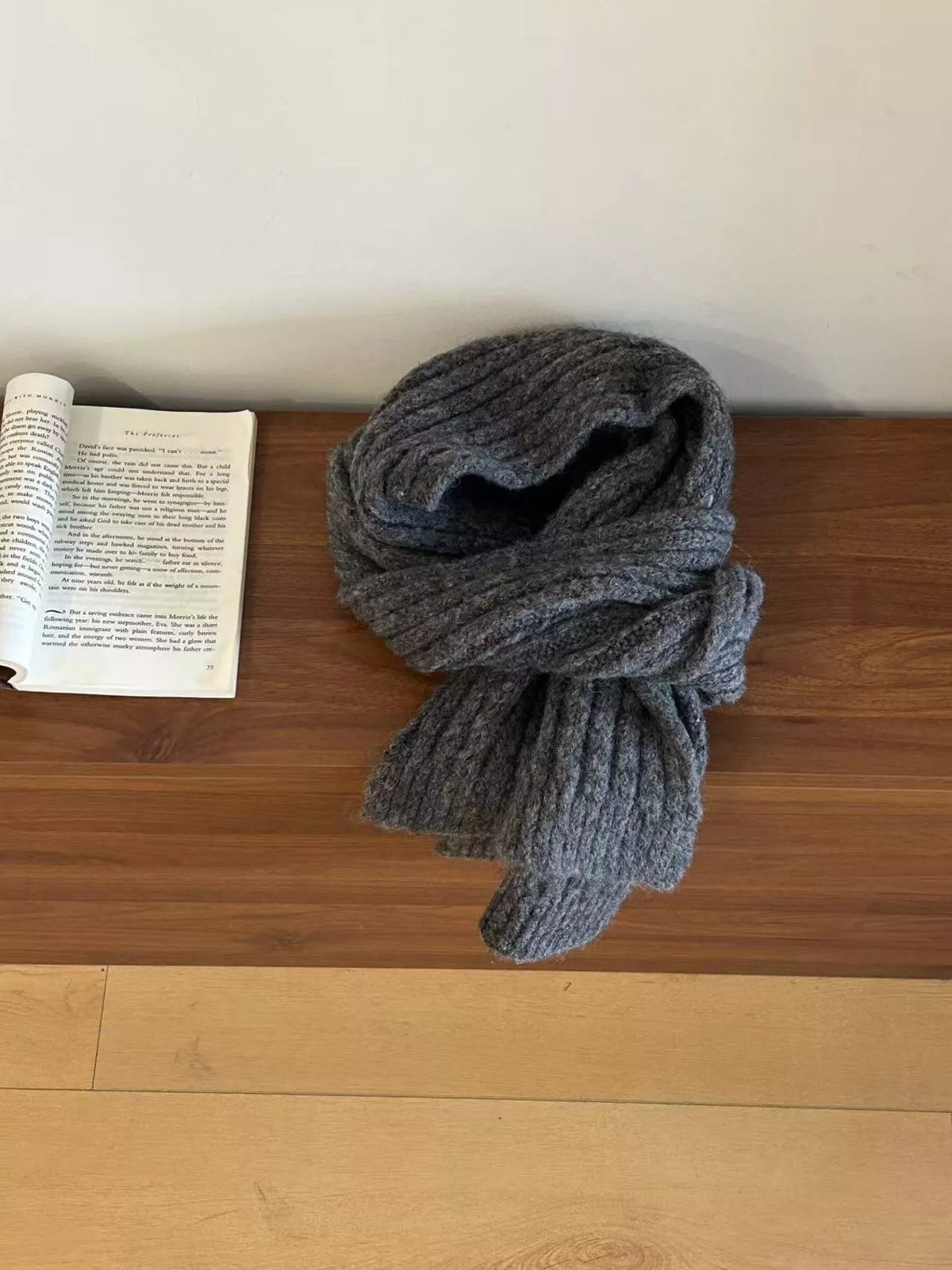 Cozy Knitted Wool Winter Scarf