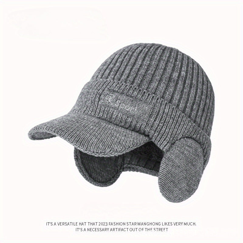 Pandaize Cozy Unisex Fleece-Lined Hat for Winter