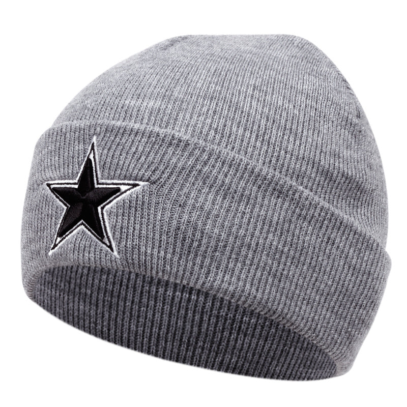 Pandaize Winter Knitted Star Beanie: Stylish Ear-Warming Hat for Outdoor Activities