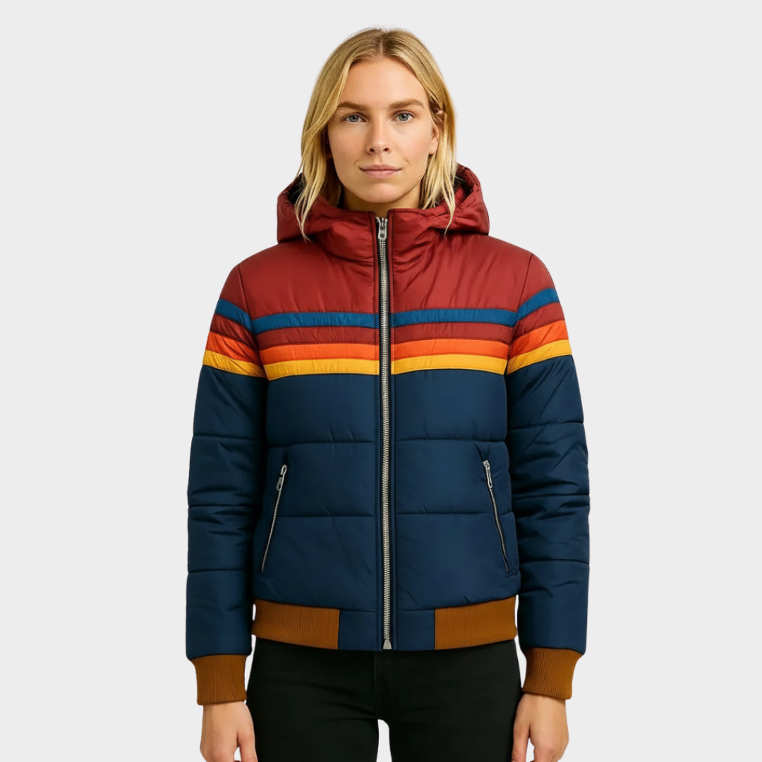 Colorful Vintage Puff Winter Jacket
