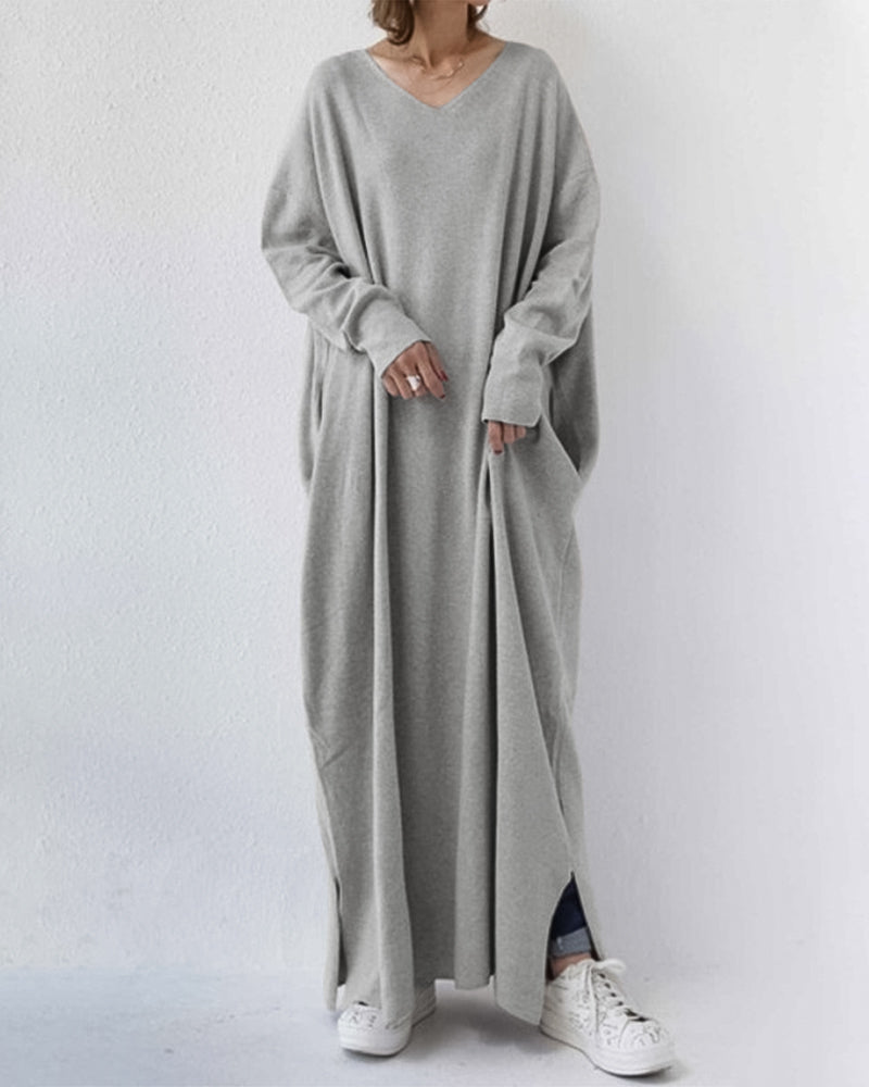 Stylish Long Sleeve Winter Maxi Dress for Women