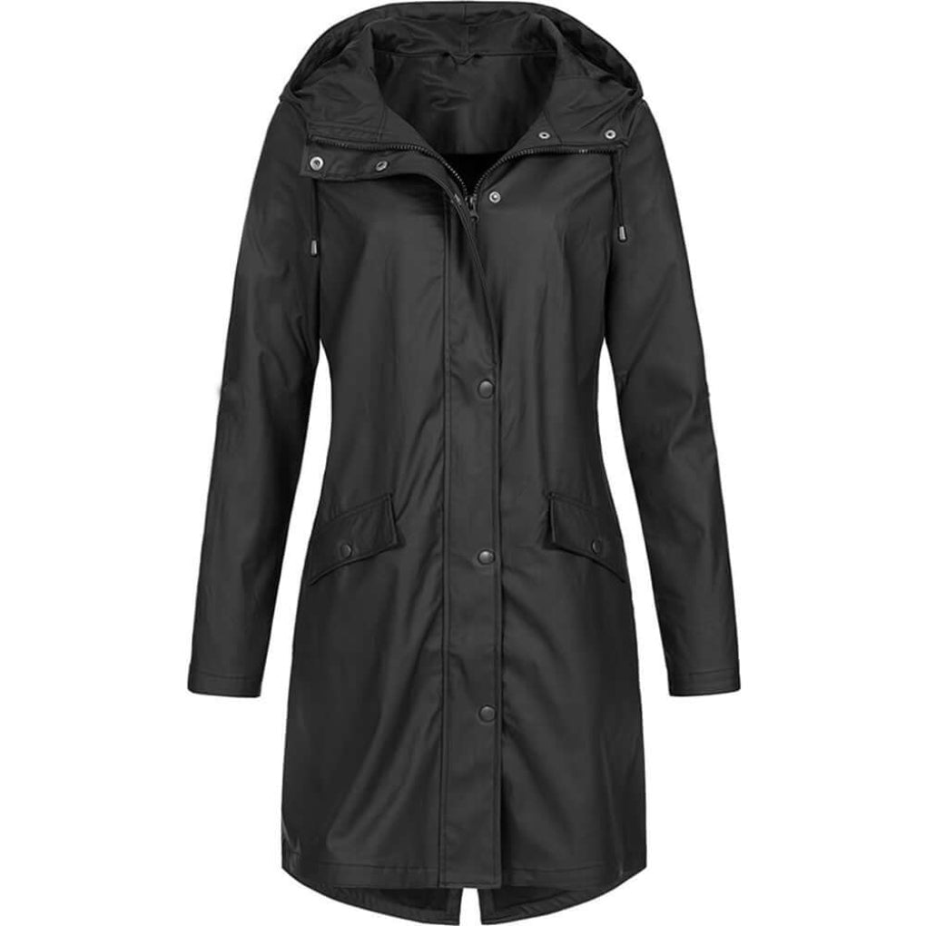 Ladies Classic Water Resistant Parka Coat