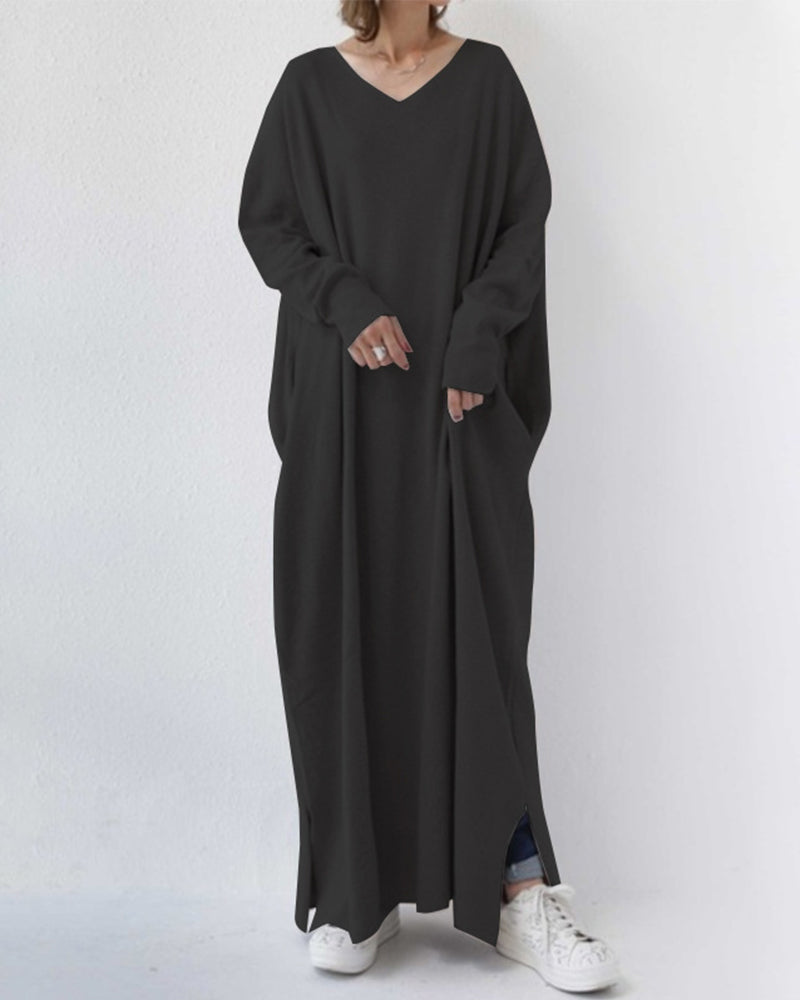 Stylish Long Sleeve Winter Maxi Dress for Women