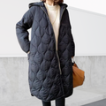 Large Hooded Winter Parka Coat with Faux Fur Details