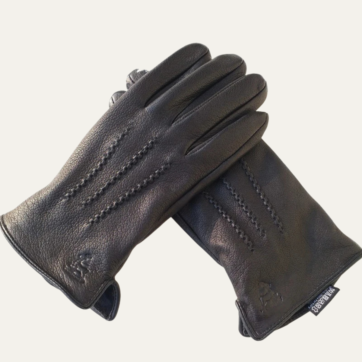 Thermal Insulated Mens Leather Snow Gloves