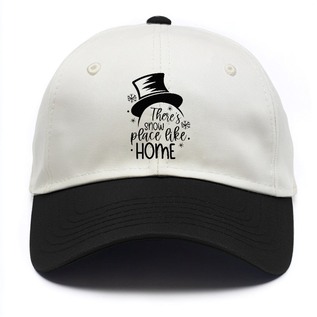 Winter Wonderland There's Snow Place Like Home Two Tone Cap