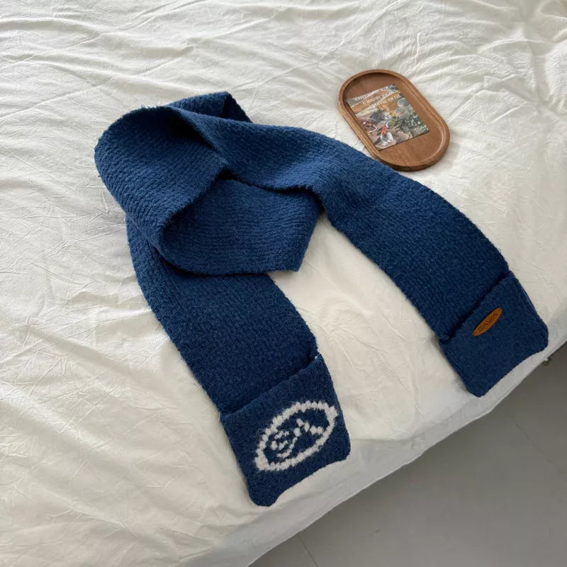 Knitted Scarf with Pockets