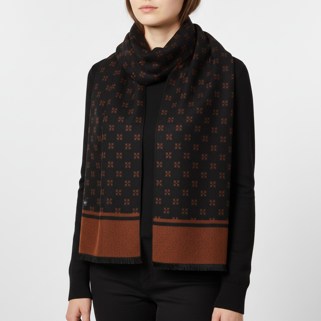 Soft Silk Cashmere Winter Scarf