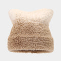 Cute Cat Ear Gradient Beanie - Cozy Knit Hat for Women