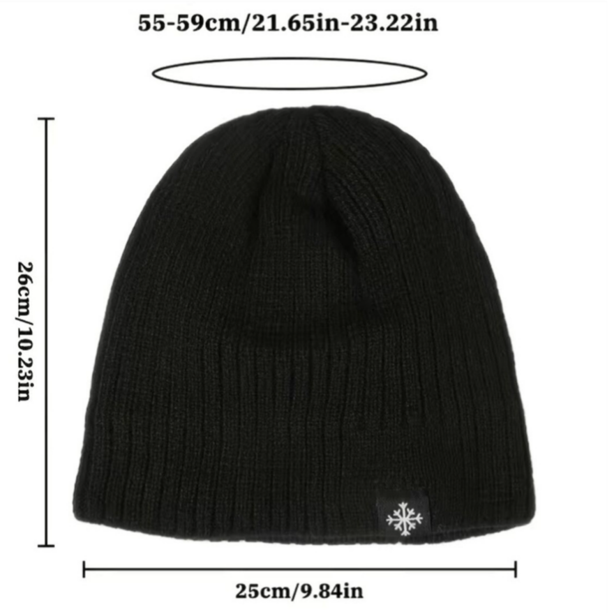 Pandaize Men's Thickened Knitted Hat - Windproof & Warm