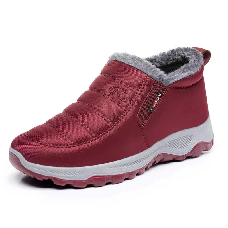 Warm Insulated Snow Boots for Women - Comfortable Slip On