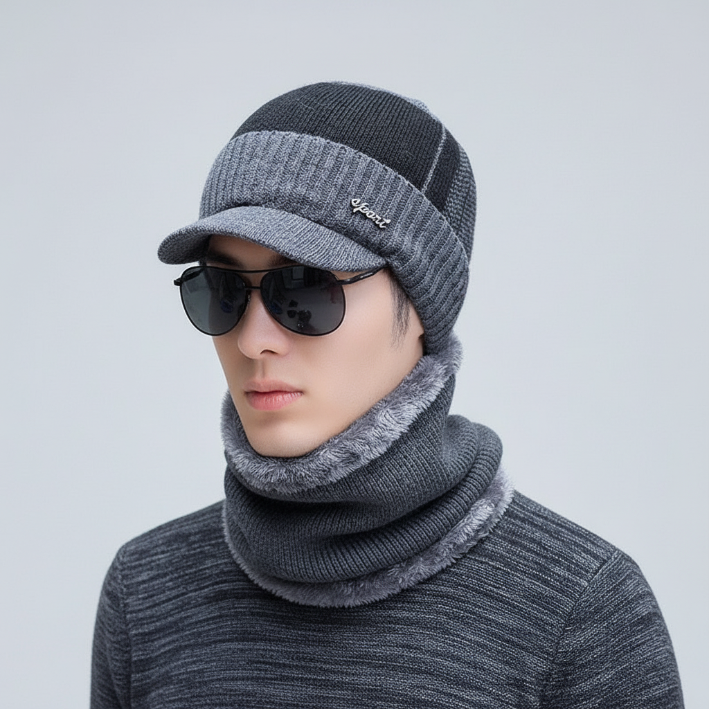 Thermal Face Mask with Built-in Visor