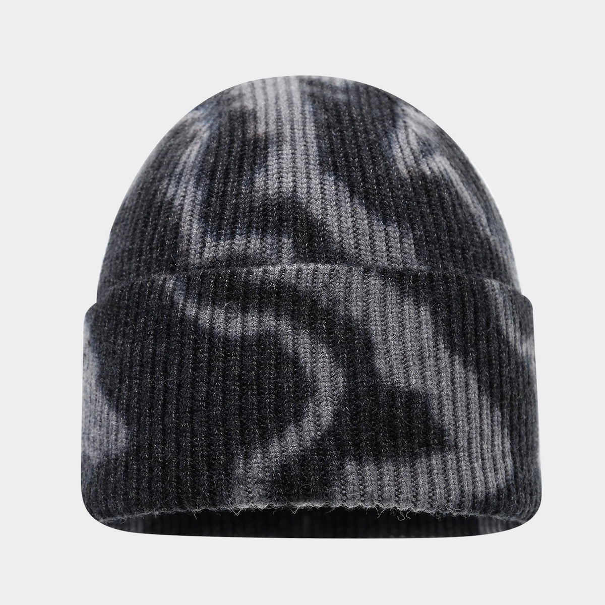 Tie-Dye Knit Beanie: Boho Winter Hat for Cozy Style
