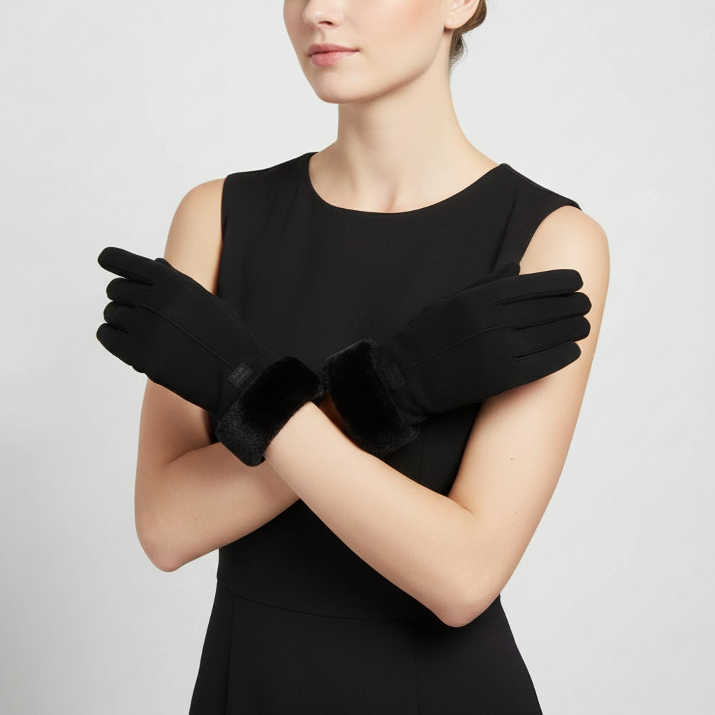 Warm Waterproof Smartphone Gloves - SuedeLux