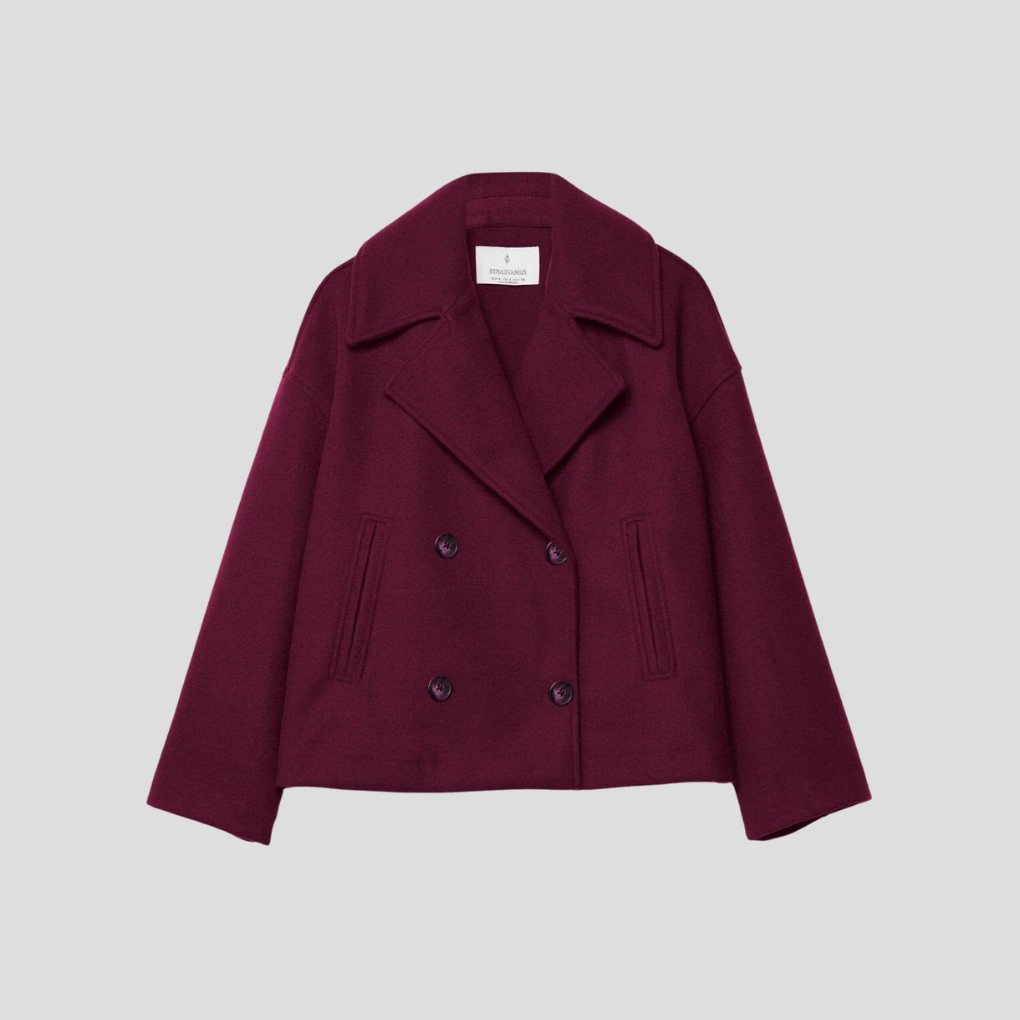 Classic Double-Breasted Winter Coat
