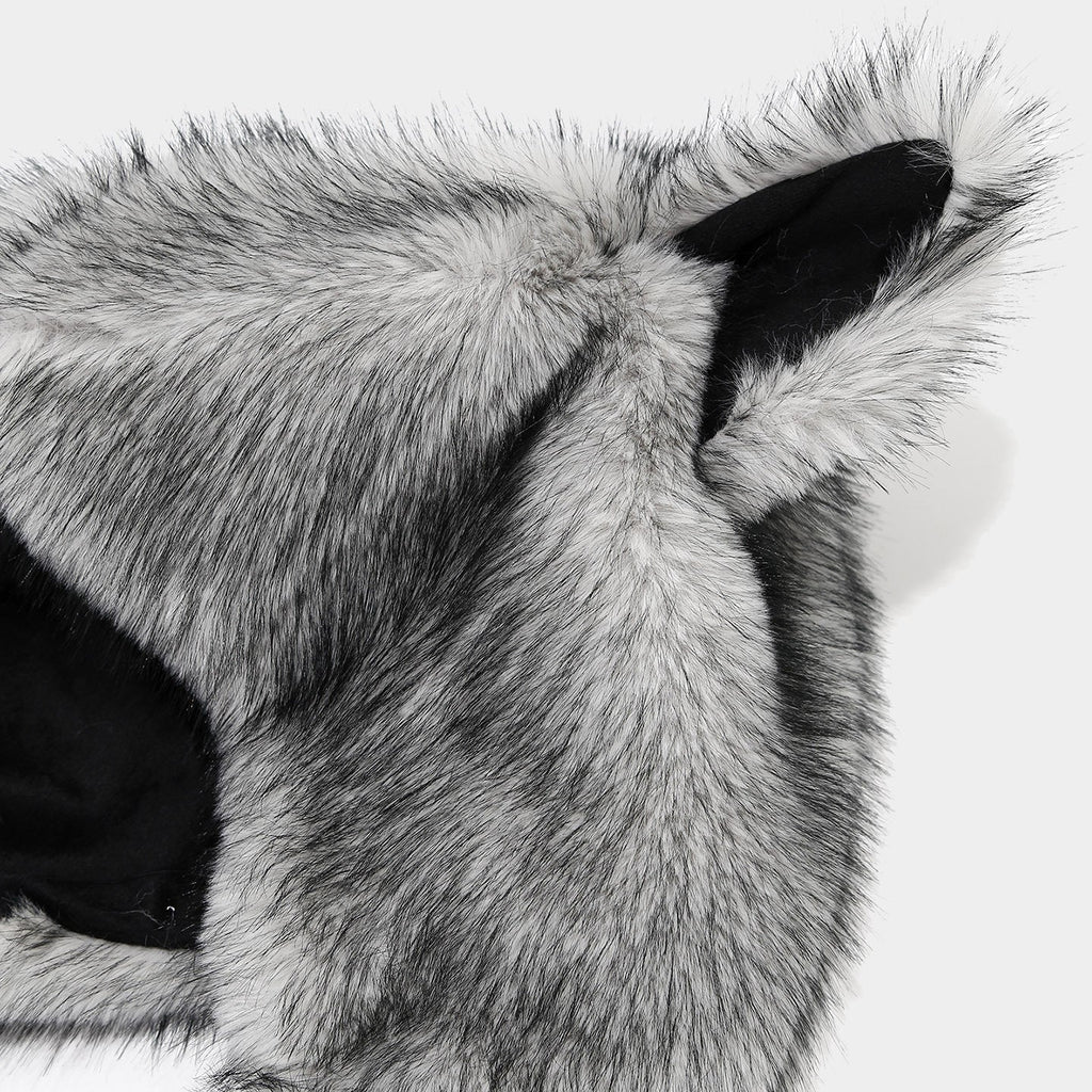Cute Fox Ear Beanie with Braids - Cozy Winter Hat