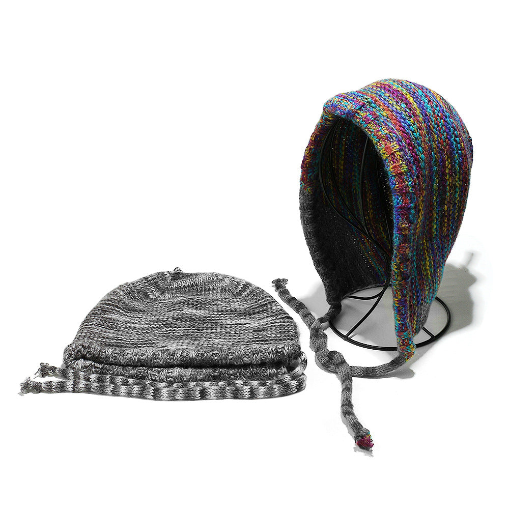 Rainbow Gradient Knit Beanie - Cozy Winter Hat