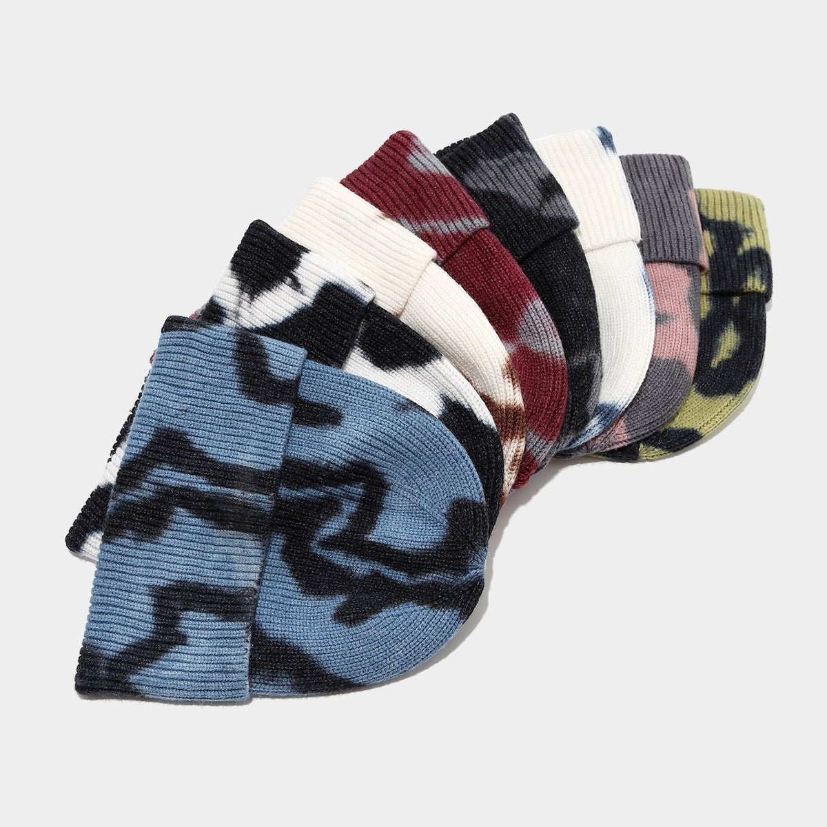 Tie-Dye Knit Beanie: Boho Winter Hat for Cozy Style