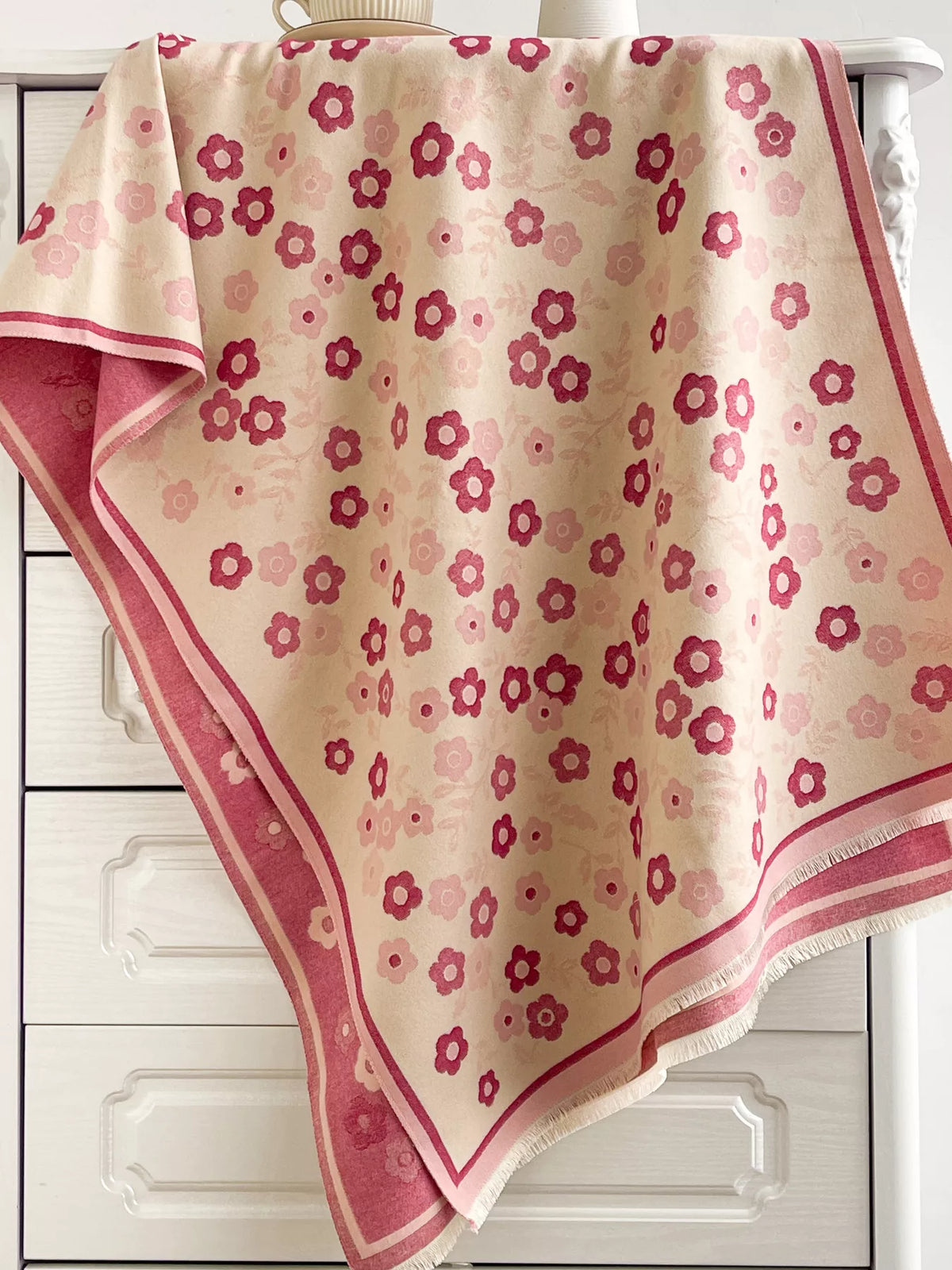 Ditsy Floral Print Warm Winter Scarf
