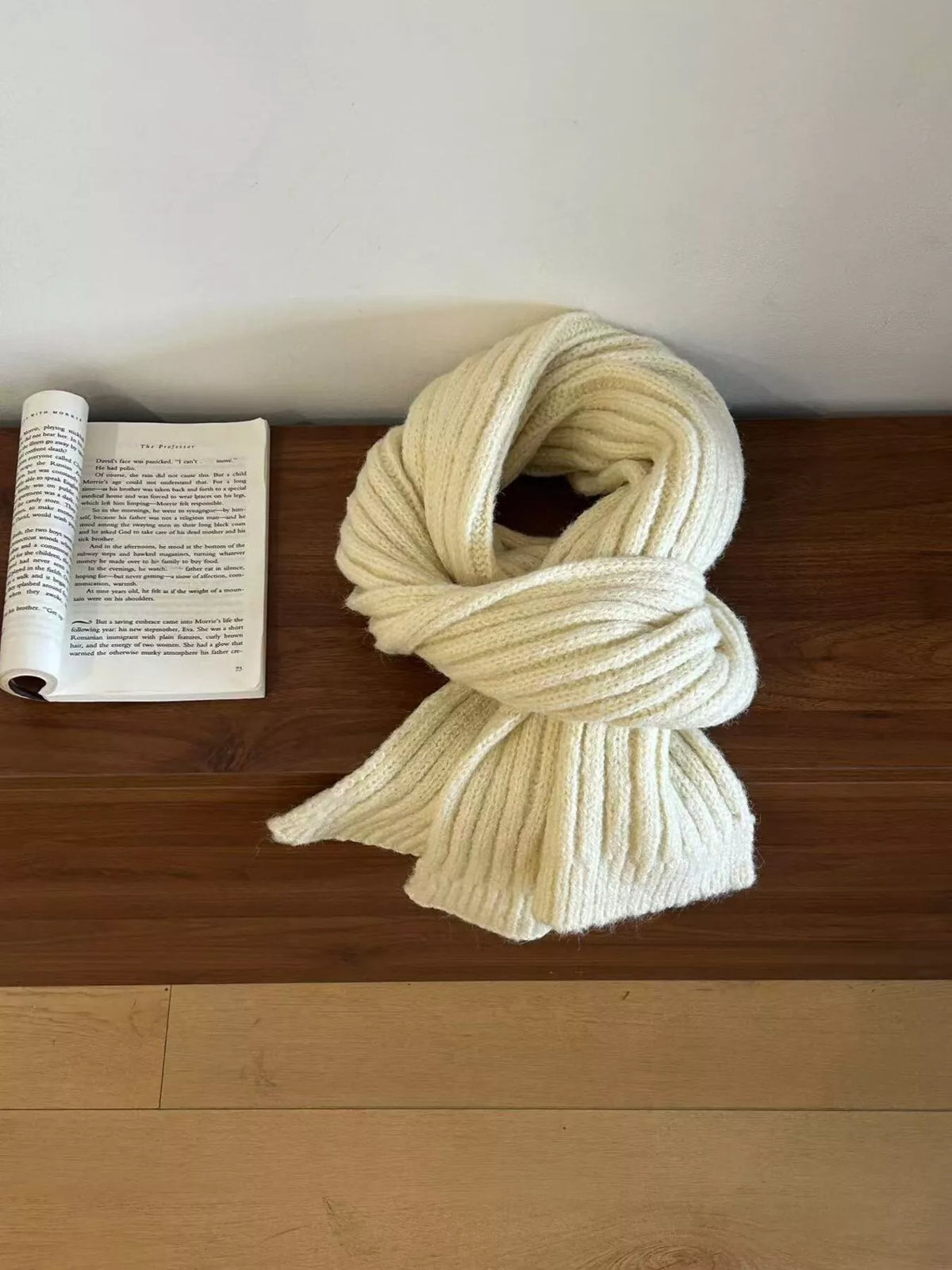 Cozy Knitted Wool Winter Scarf