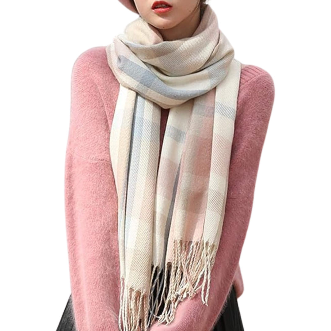 Soft Plaid Warm Winter Scarf