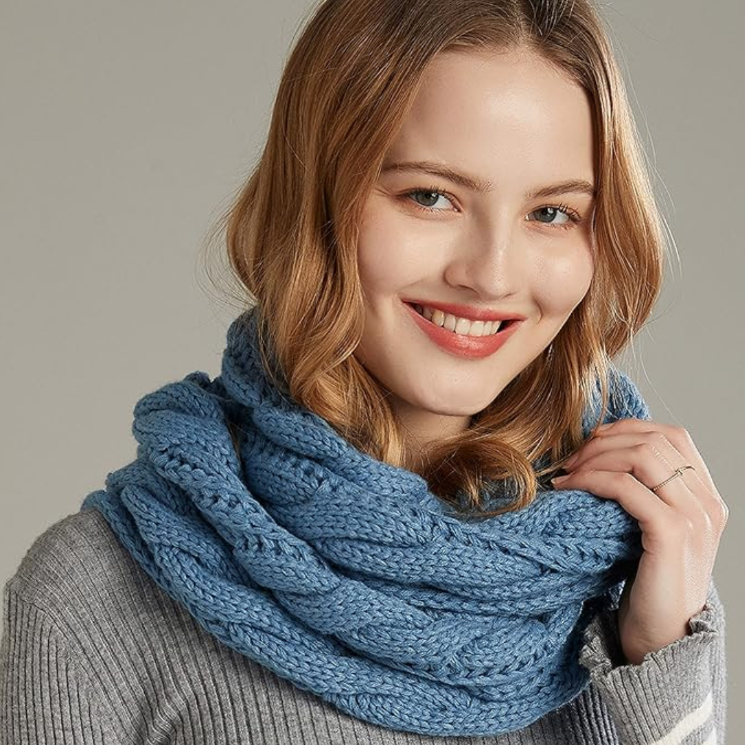 Cozy Cable Knit Cold Weather Scarf